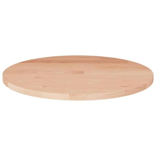 Berkfield Round Table Top ??30x1.5 cm Solid Wood Oak