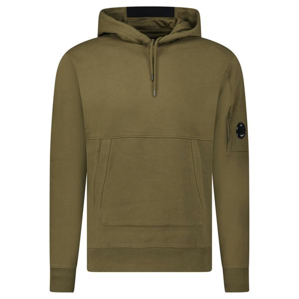 CP Company Diagonal Raised Lens Hoodie Khaki - chancefashionco
