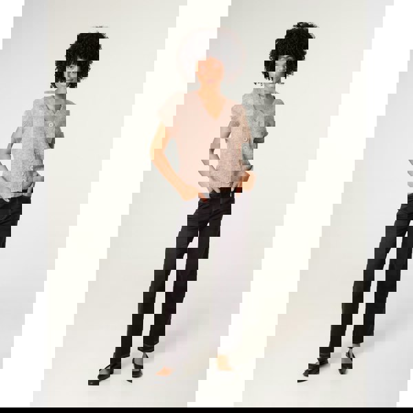 Blue Vanilla Button Front Vest