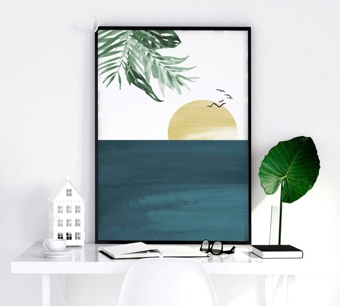 Office artwork | set of 3 Sunset wall art prints