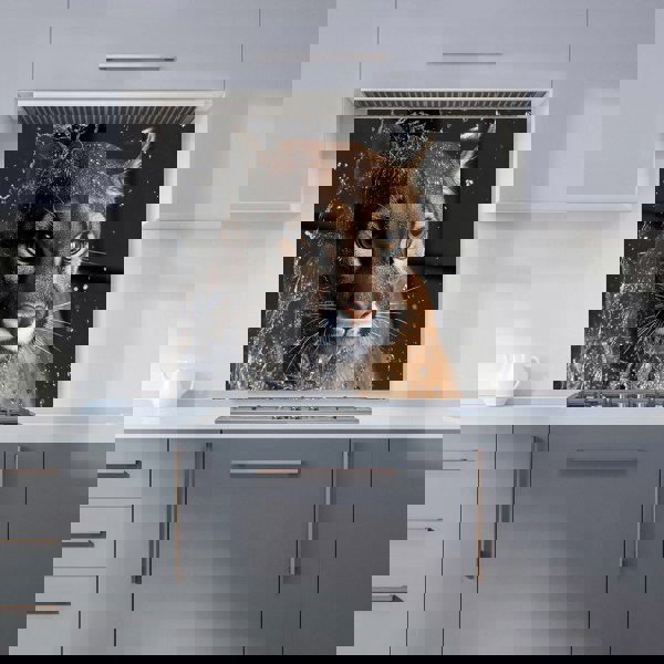 Warren Reed - Designer Fierce Puma in Motion Kitchen Splashback