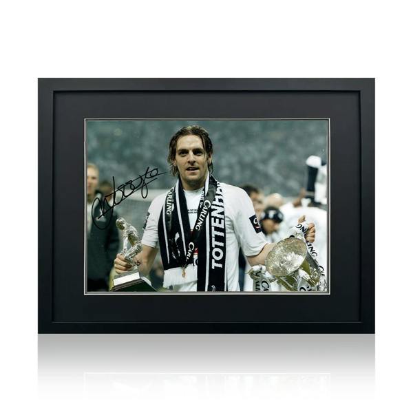 Jonathan Woodgate Signed Tottenham Hotspur Image Deluxe Mount Frame