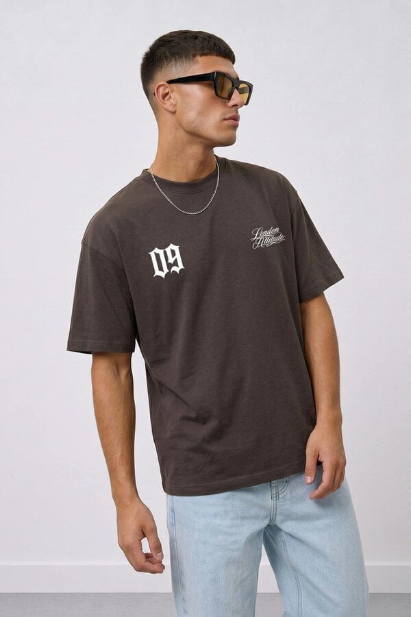 London Attitude Originals 09 Oversized Heavyweight Printed T-Shirt
