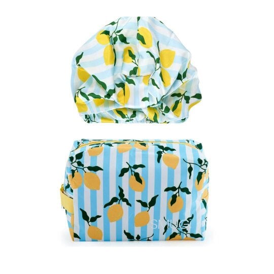 Satin Chic Set - Various Prints - Lemon Stripe