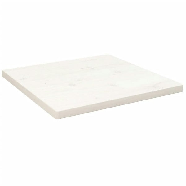 Berkfield Table Top White 40x40x2.5 cm Solid Wood Pine Square