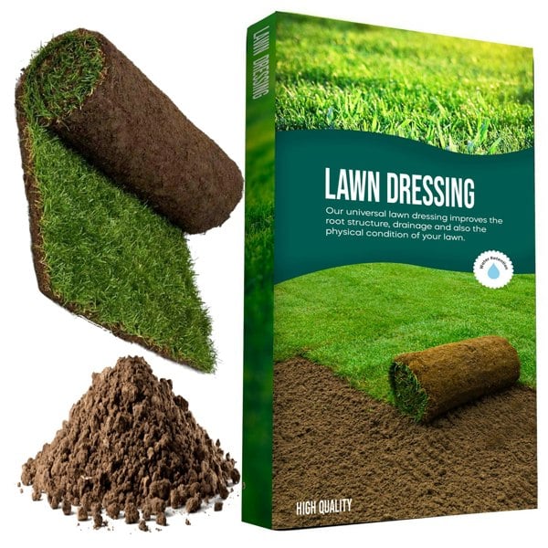 1 Bag (25 Litres) Lawn & Turf Dressing Soil Designed To Help Maintain Moisture In Soil & Create Lovely Lush Thriving Garden Lawn