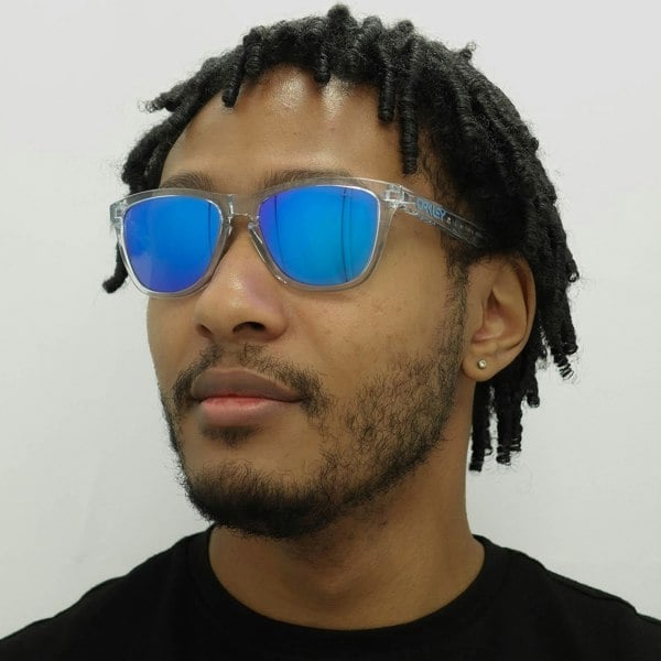 Oakley Sunglasses Frogskins OO9013-D0 Crystal Clear Prizm Sapphire