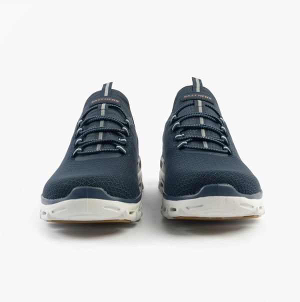 Skechers GLIDE-STEP - NOXUS Mens Trainers Navy/Grey/Pink