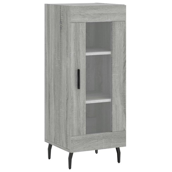 Berkfield Highboard Grey Sonoma 34.5x34x180 cm Engineered Wood