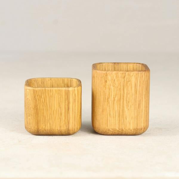 MijMoj Design Personalised Solid Oak Pinch Pot Or Pot Set