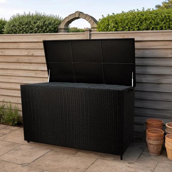 Jardi Rattan Cushion Storage Box 996L - Black