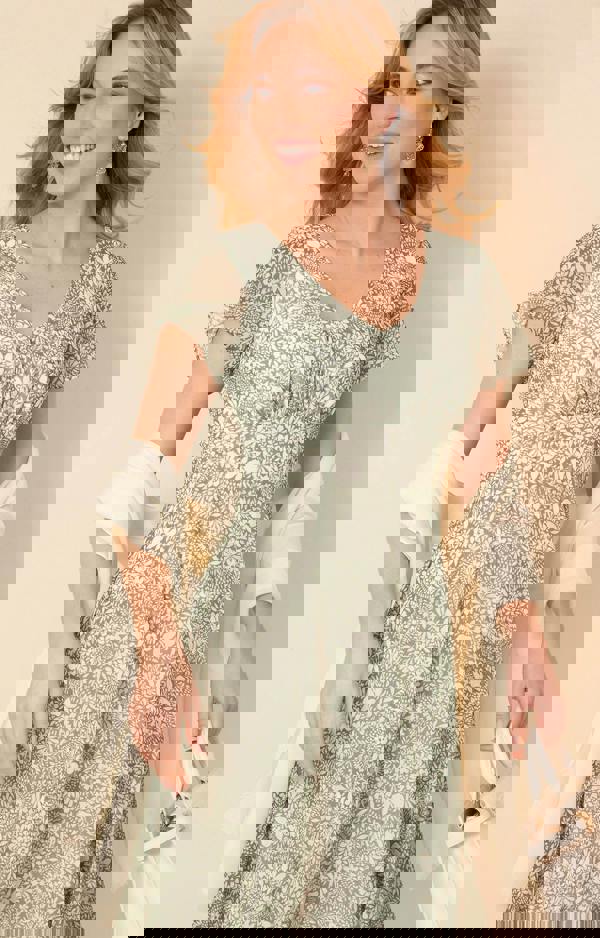 Alie Street London Miranda Dress - Botanical Green