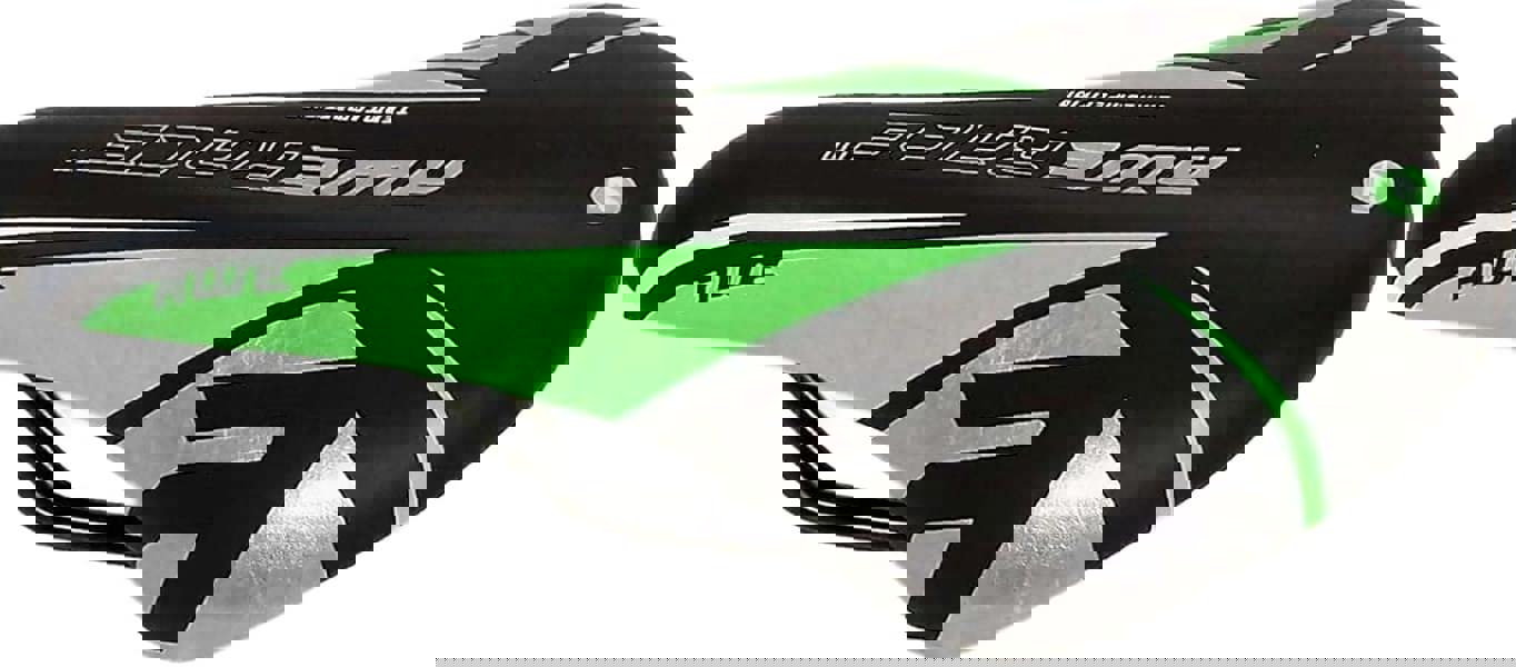 Awe Junior Polyurethane MTB Bike/Bicycle Saddle Green/Black/Silver
