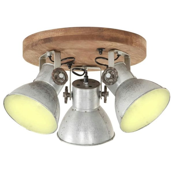 Berkfield Industrial Ceiling Lamp 25 W Silver 42x27cm E27