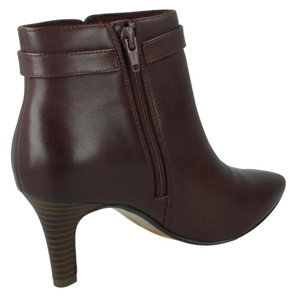 Clarks Ladies Clarks Heeled Ankle Boots Illeana Calla