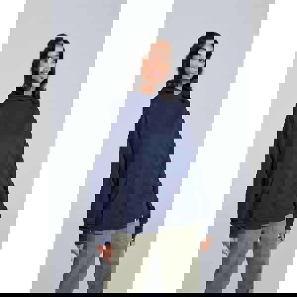 Animal Womens Idol Drop Shoulder Hoodie - Dark Blue