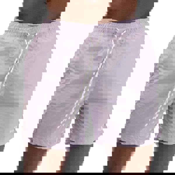 Hugo Mens Haiti Contrast Logo Drawstring Swim Shorts - Purple - 