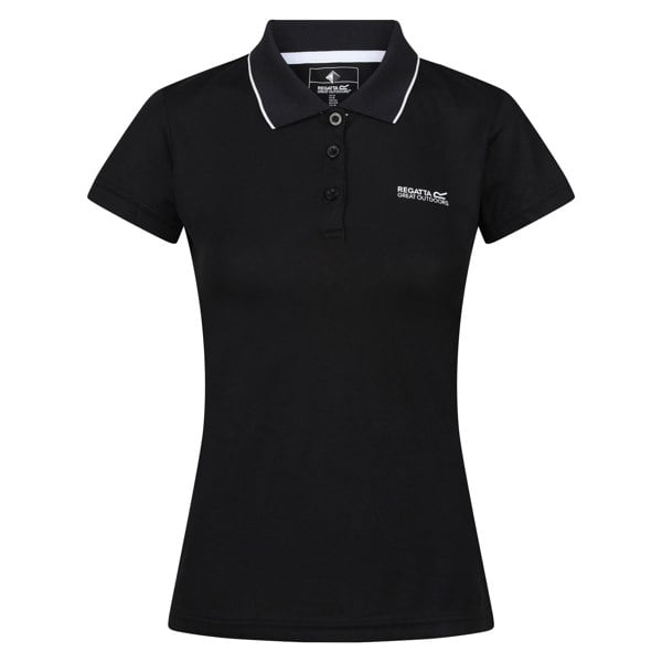 Regatta Womens/Ladies Maverick V Polo Shirt - Black