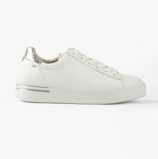 Gabor KEYSTONE Womens Trainers White/Pewter/Silver