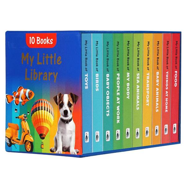 My Little Library 10 Books Set Collection (My Little Book of Toys, Food, Things at home and More)