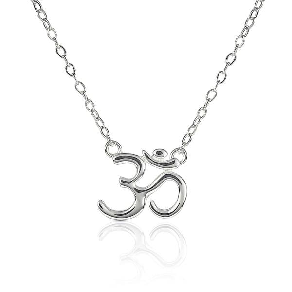 namana 925 Sterling Silver Divine OM Pendant Necklace For Women