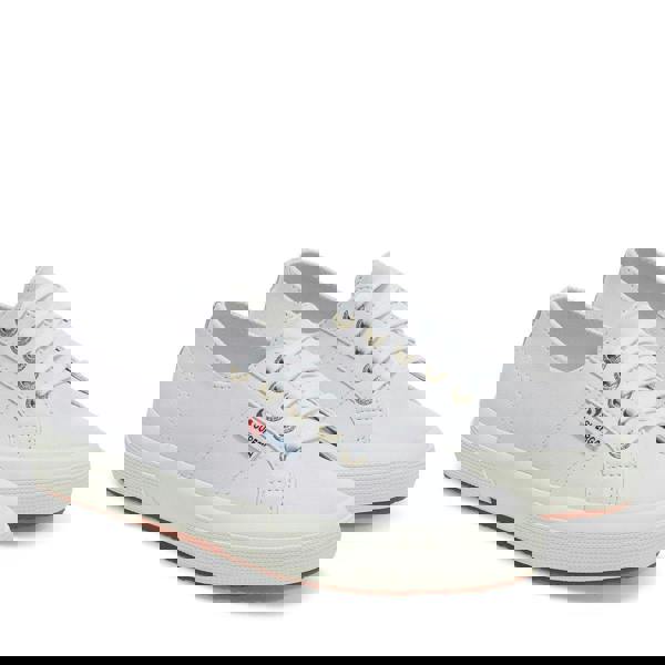 Superga Unisex Adult 2750 Nappa Leather Trainers - Optical White/Avorio