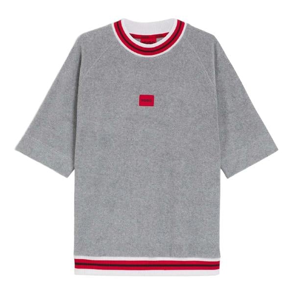 Hugo Mens Jaxon Short-Sleeved Sweatshirt - Grey - 