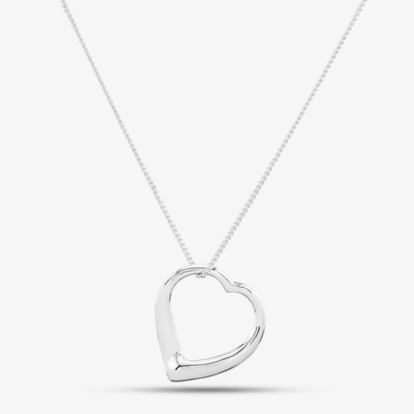 T. H. Baker Silver Open Heart Pendant GK-P354