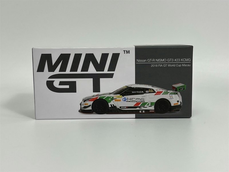 Mini GT Nissan GTR Nismo GT3 #23 KCMG 2018 FIA GT World Cup Macau 1:64 Mini GT MGT00593L