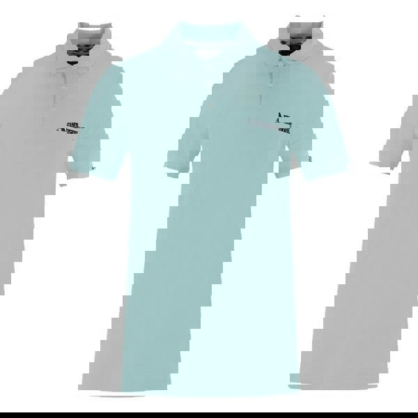 Aquascutum Mens Boxed Logo Polo Shirt - Sky Blue