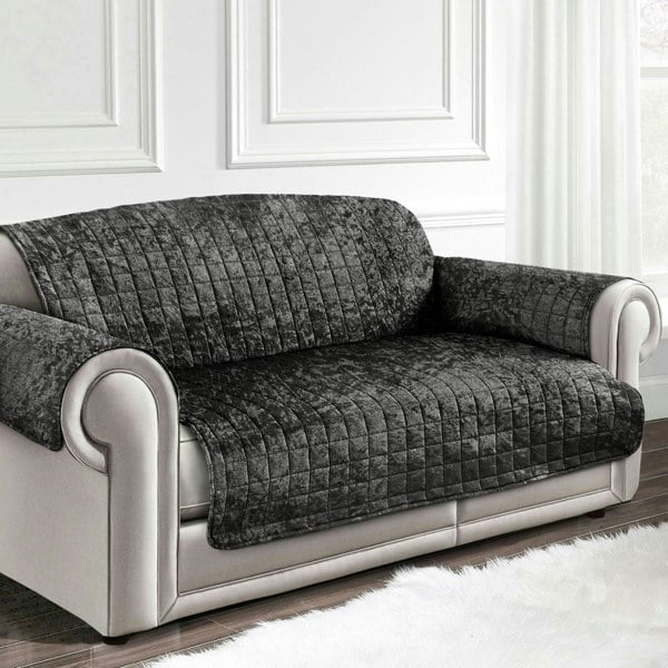 Home Republic Luxury Crushed Velvet Sofa Protector - Two Seater
