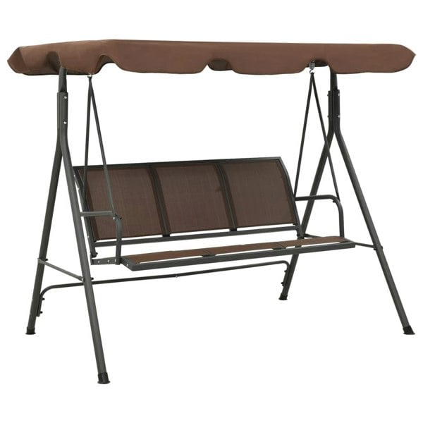 Berkfield Garden Swing Bench with Canopy Coffee