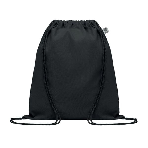 MidOcean Yuki Organic Cotton Drawstring Bag - Black - 