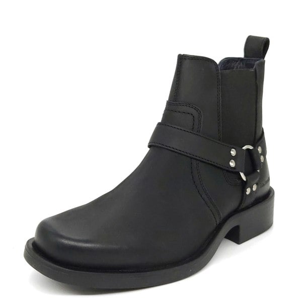 HX London Malden Western Ankle Biker Boots