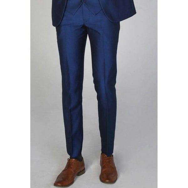 Paul Andrew Kingsley - Men's Plain Blue Trouser