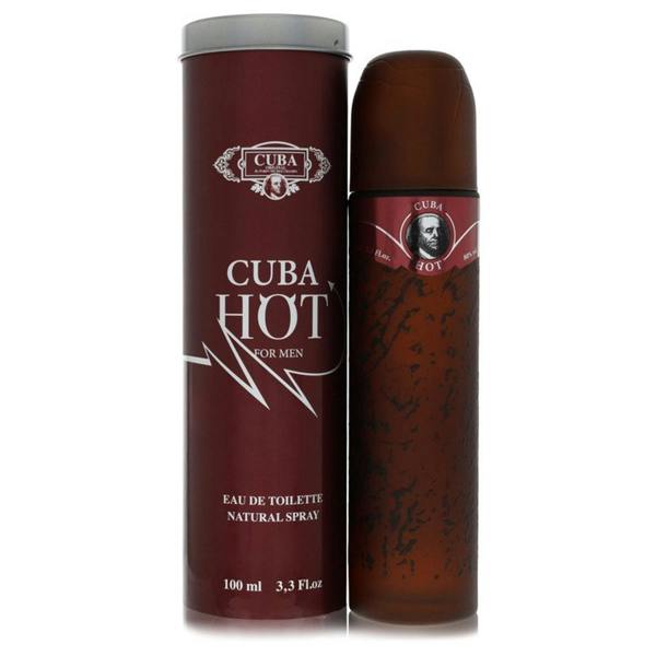 Fragluxe Cuba Hot by Cuba Eau De Toilette Spray 3.3 oz for Men 100 ml