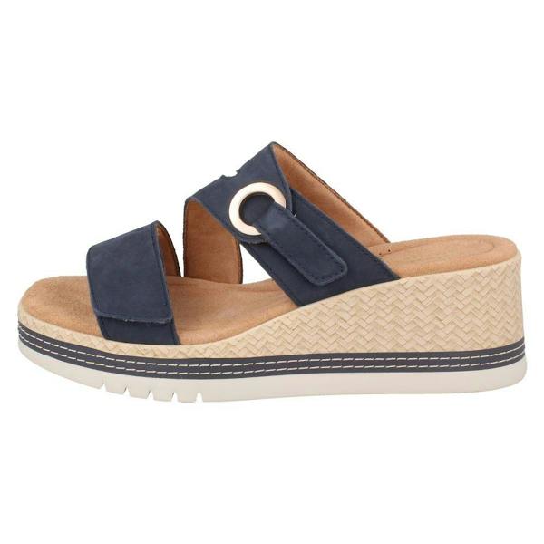 Clarks Ladies Clarks Wedge Heel Mule Sandals - Kidiki Cove