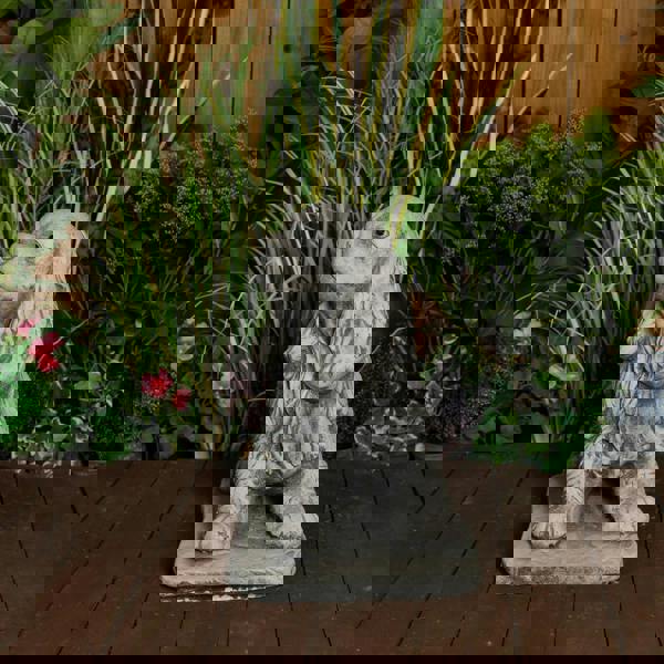 Stone Cast Standing Cocker Spaniel Garden Ornament 