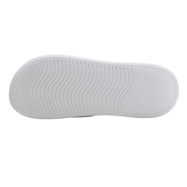 Puma Mens Popcat Flat Sliders - White - 