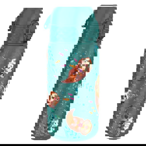 ION8 Leak Proof Kids Water Bottle, Stainless Steel, Otters, 400ml (13oz)