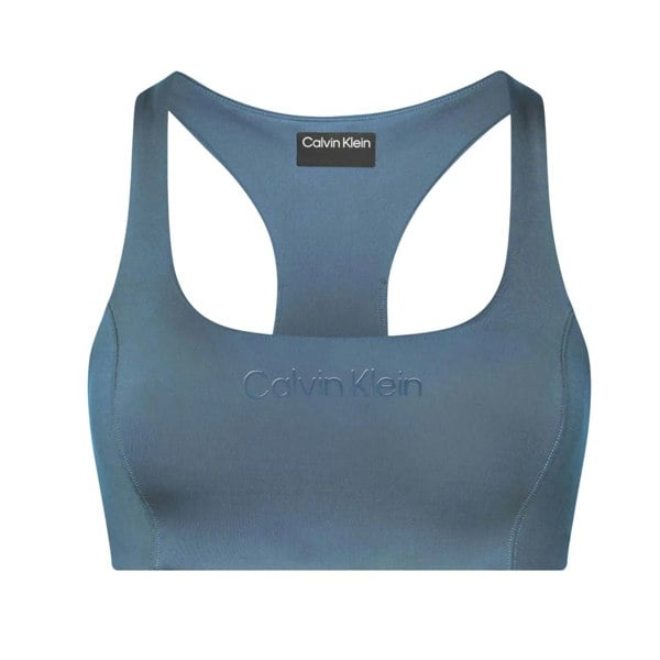 Calvin Klein Womens Medium Impact Sports Bra - Blue