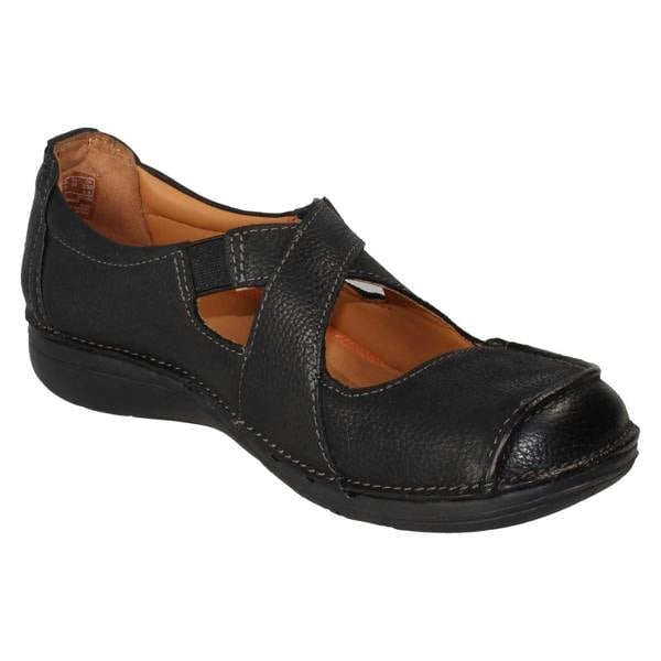Clarks Ladies Unstructured by Clarks Hook and Loop Casual Shoes Un Loop Strap