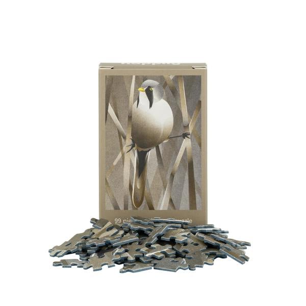Happily Puzzles British Birds Full Set - 10 x 99 Piece Mini Jigsaw Puzzles