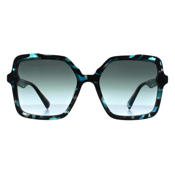 Ana Hickmann Sunglasses HI9195 G22 Blue Havana Blue Gradient