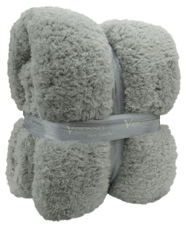 Velosso Teddy Sherpa Reverse Blanket - 130cm x 180cm