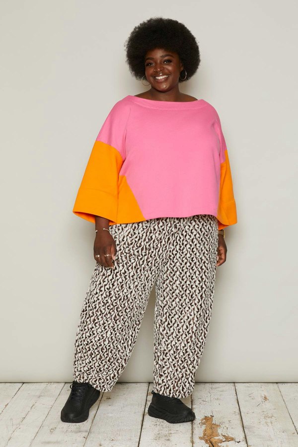 Bo Carter Debbie Top - Pink & Orange