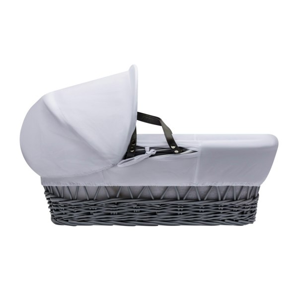 Kinder Valley Sleepy Little Owl Grey Wicker Moses Basket