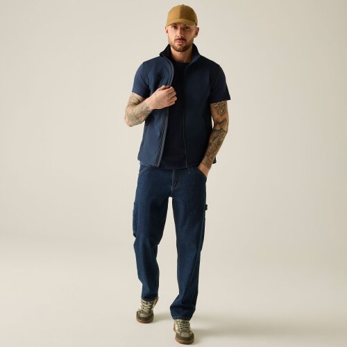 Regatta Mens Flux Softshell Body Warmer - Navy/Navy