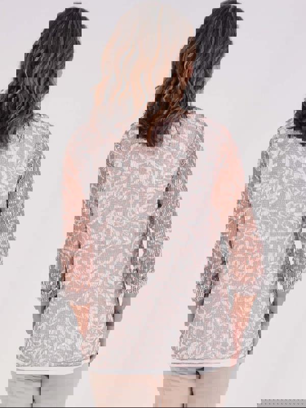 TIGI Embellished 2 Layer Mesh Top