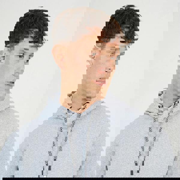 Brave Soul Grey Hoodie With Kangaroo Pocket - Grey Image 4